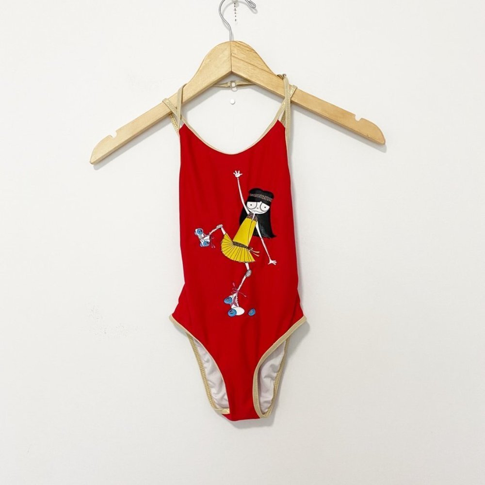 Little Marc Jacobs Girl's One Piece Bathing Suit Size 6